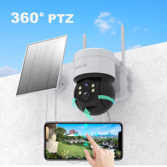 Cámara Exterior Solar Ip Wifi 1080p